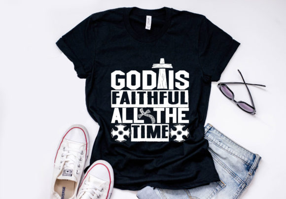 Christan Quote Design, God is Faithful Graphics