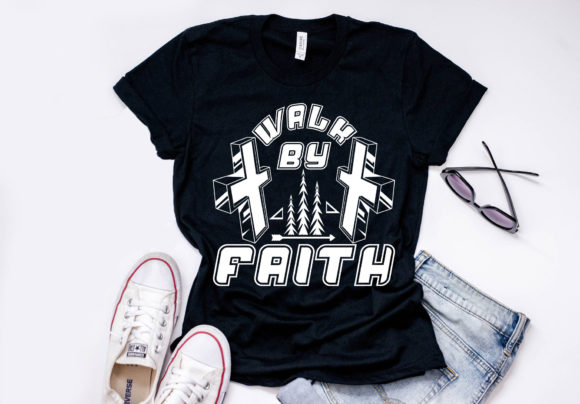 Christan Quote Design, Walk by Faith Graphics