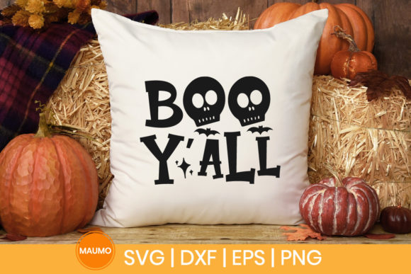 Halloween Quote - Boo Y all Graphics & Print Templates