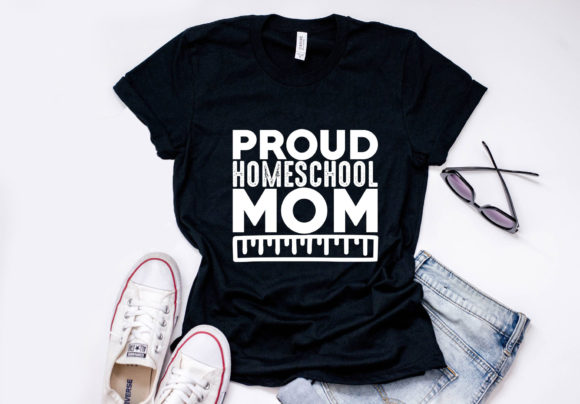Homeschool Mom Quote Design: Graphics & T-Shirt Designs