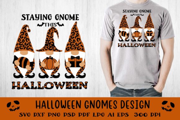 Leopard Gnomes SVG: Halloween Graphics & Illustrations