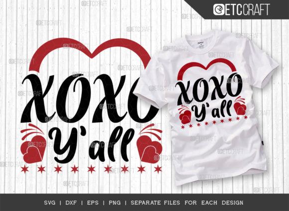 XOXO Y SVG Love Design for T-Shirt Graphics